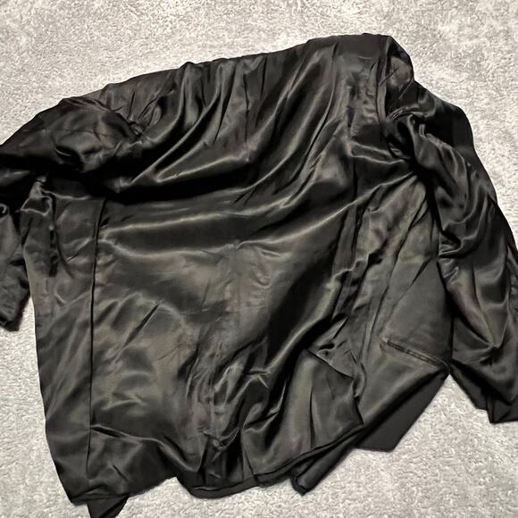 Canali Blazer Sport Coat Mens 50 US 40 Made In Italy 3 Buttons Jacket Black Wool - Picture 10 of 12